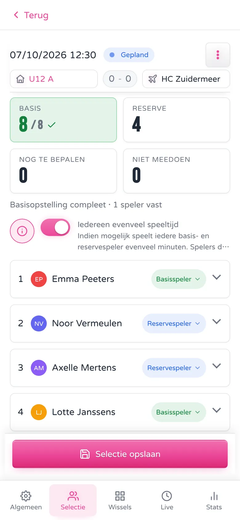 Selectie