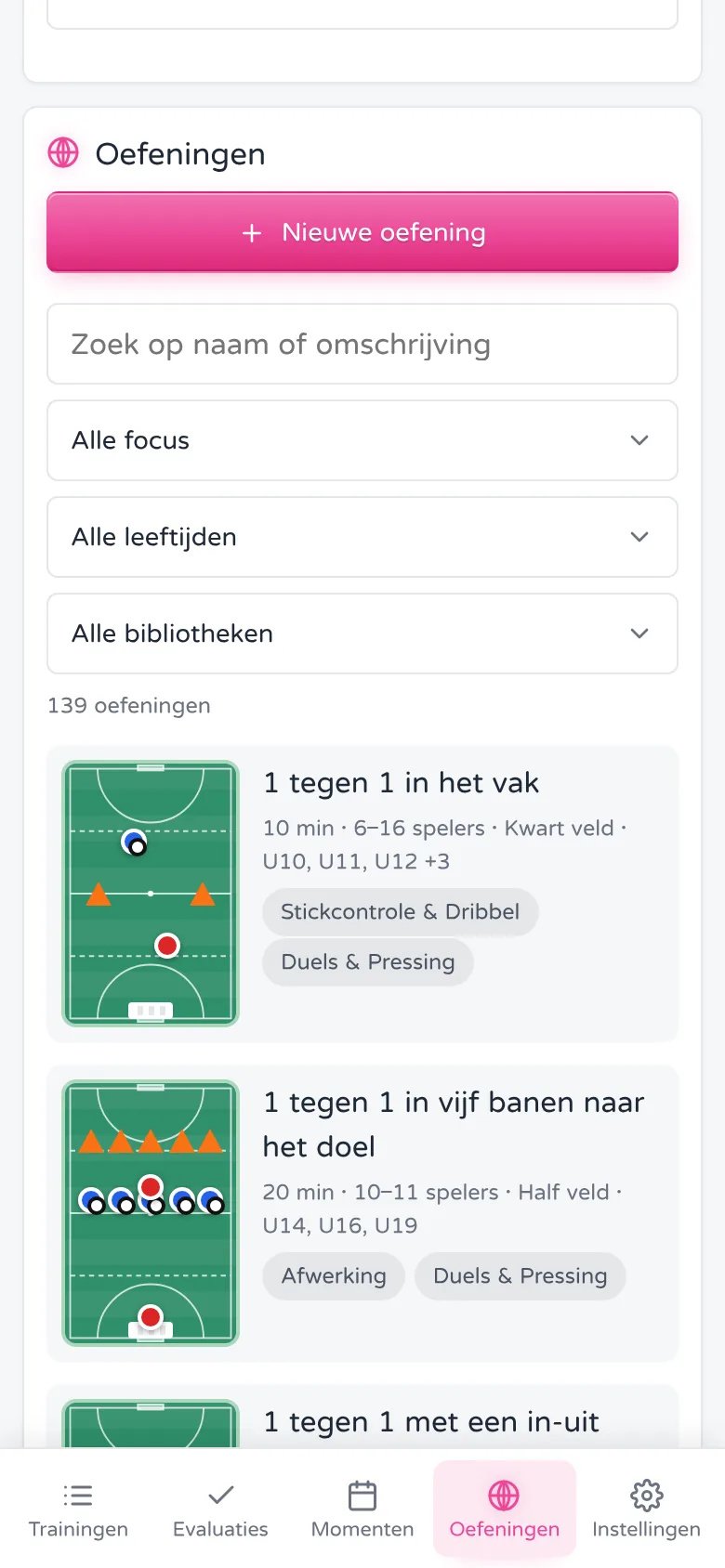 Oefeningenbibliotheek
